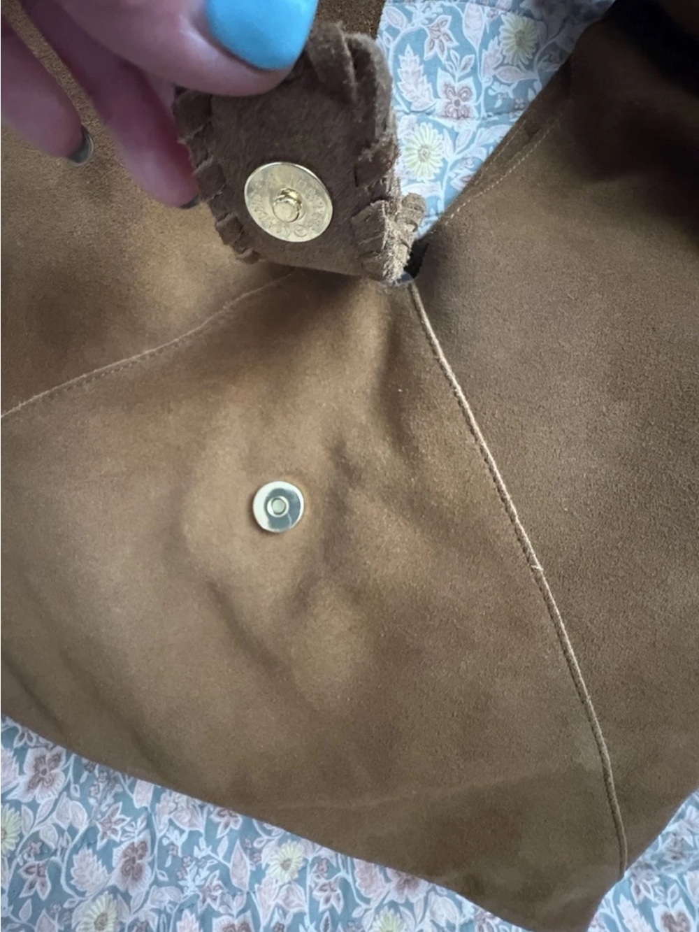 Haute Hippie Brown Suede Shoulder Bag - Picture 8 of 9